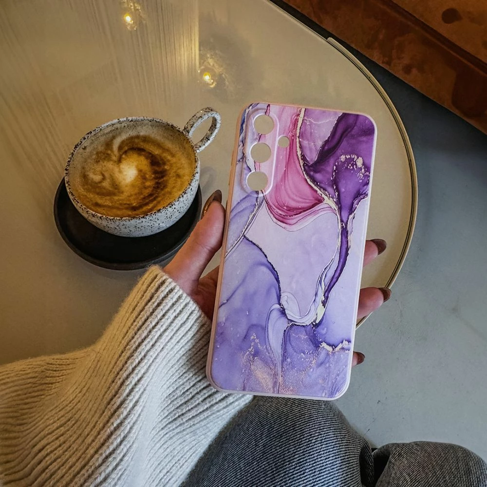 Ovitek Tech-Protect Icon za Samsung Galaxy A35 5G, rožnato in vijolično