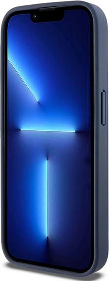 Ovitek DKNY Mono Stripe & Metal Logo za iPhone 15 Pro, modra