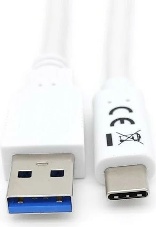 USB kabl Type-C na A, USB 3.2 Gen 1, 1 m, bel — Equip