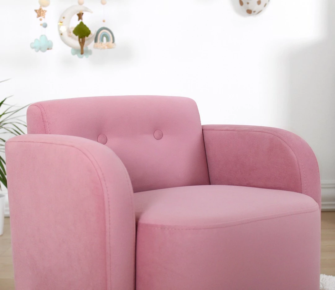 Otroški naslanjač z naslonjali, Atelier del Sofa Volie, roza