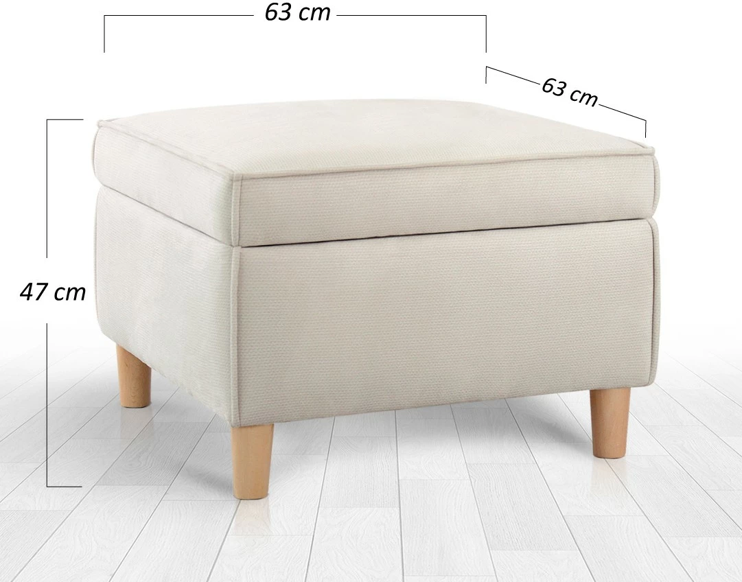 Tabure Atelier del Sofa Roscen, krem