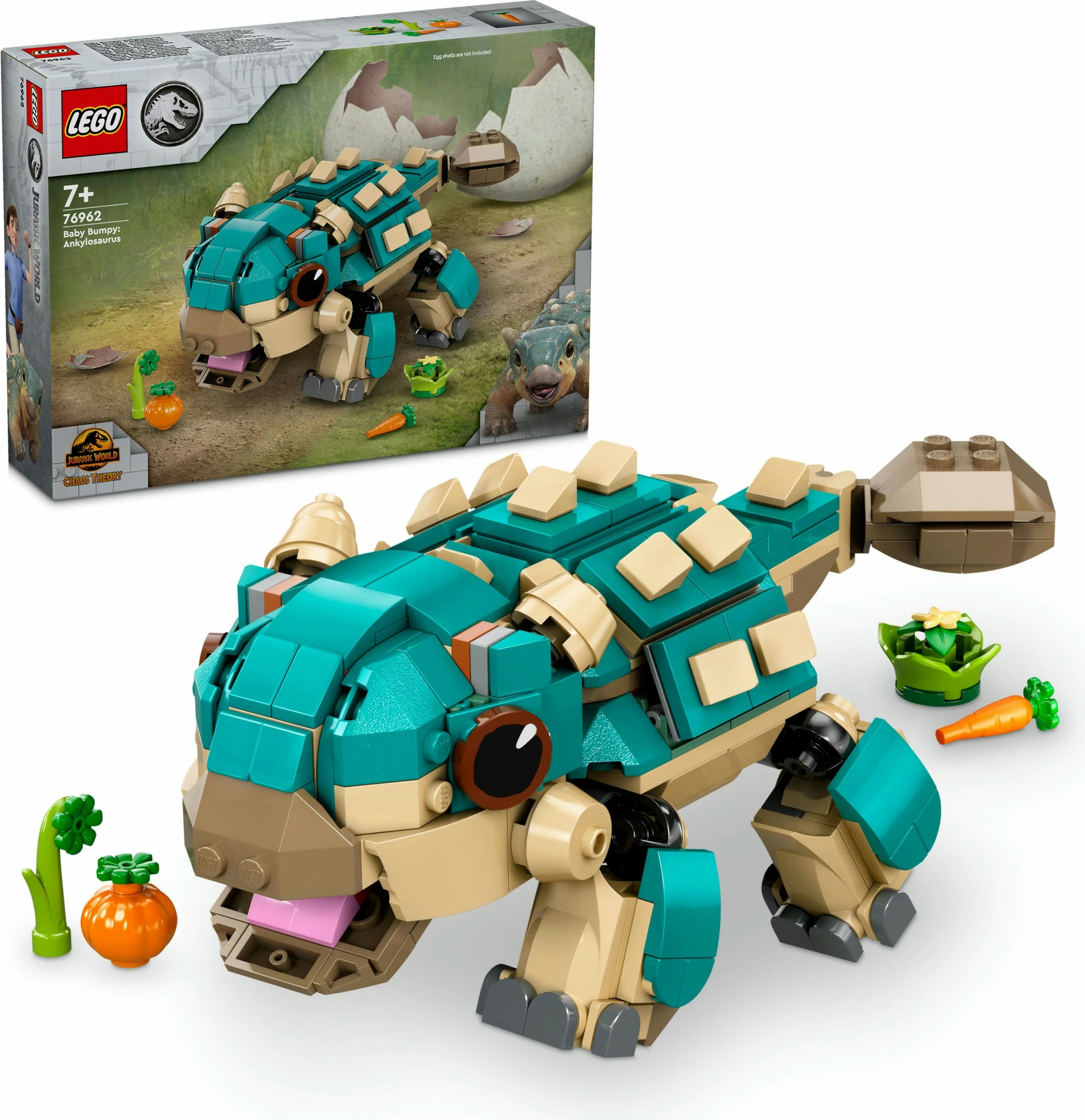 Set gradnje: mladi Ankylosaurus Bumpy (LEGO Jurassic World 76962), večbarven