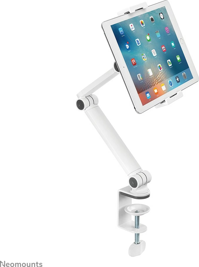 Namizni nosilec za tablico Newstar Neomounts DS15-545WH1, univerzalen, gibljiv, bel
