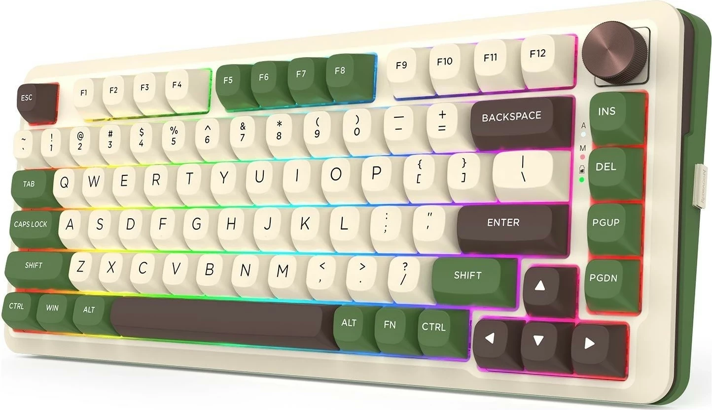 Mehanska brezžična igralna tipkovnica RGB Cyrus Redragon K681CGC-RGB-PRO, zelena