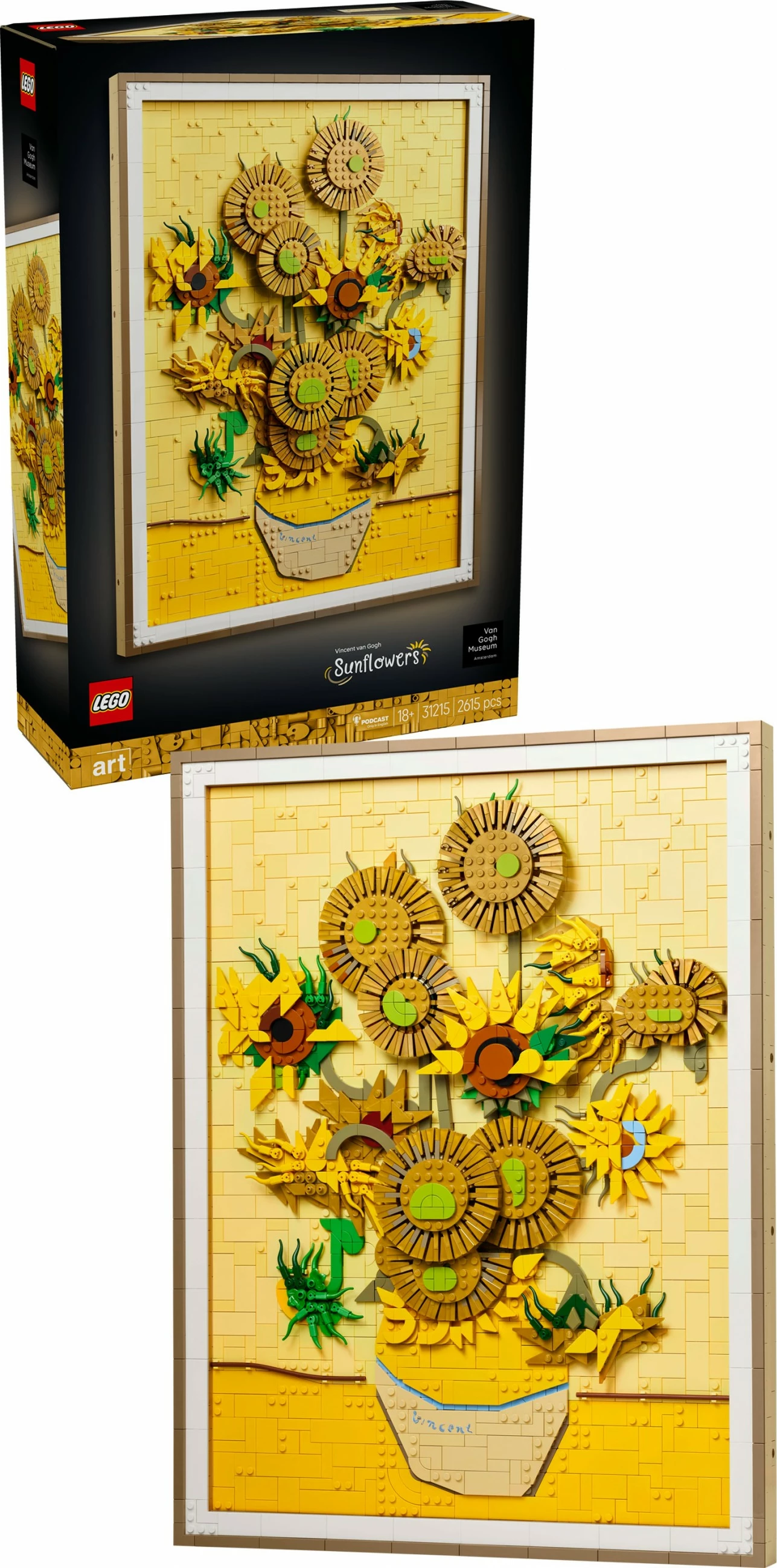 Sestavljanka umetniško delo 31215 Vincent van Gogh Sončnice, večbarvna
