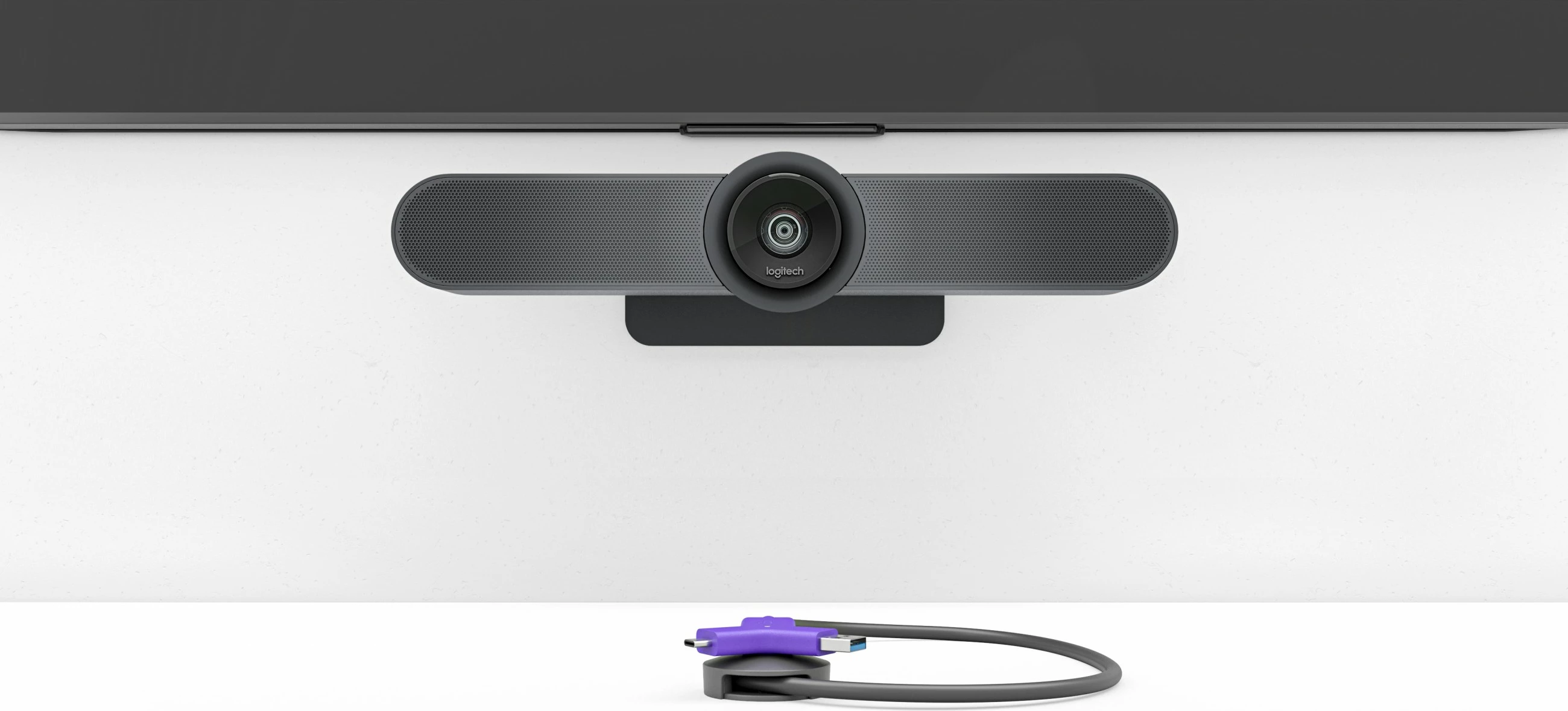 AV oddajnik in sprejemnik Swytch, 3840 x 2160, z žico, črn/vijoličen, Logitech