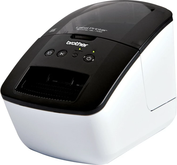 Profesionalni tiskalnik etiket Brother QL-700, direktno termični, 300 x 300 DPI, 150 mm/s, črno/belo