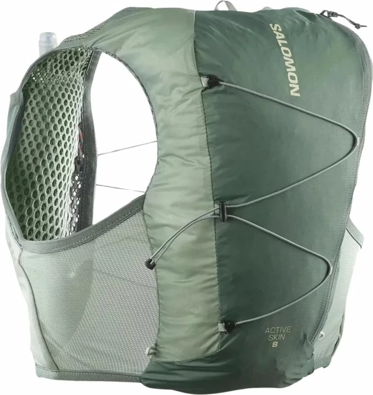 Nahrbtnik za tek in kolesarjenje Salomon Active Skin 8 Set, unisex, zelen
