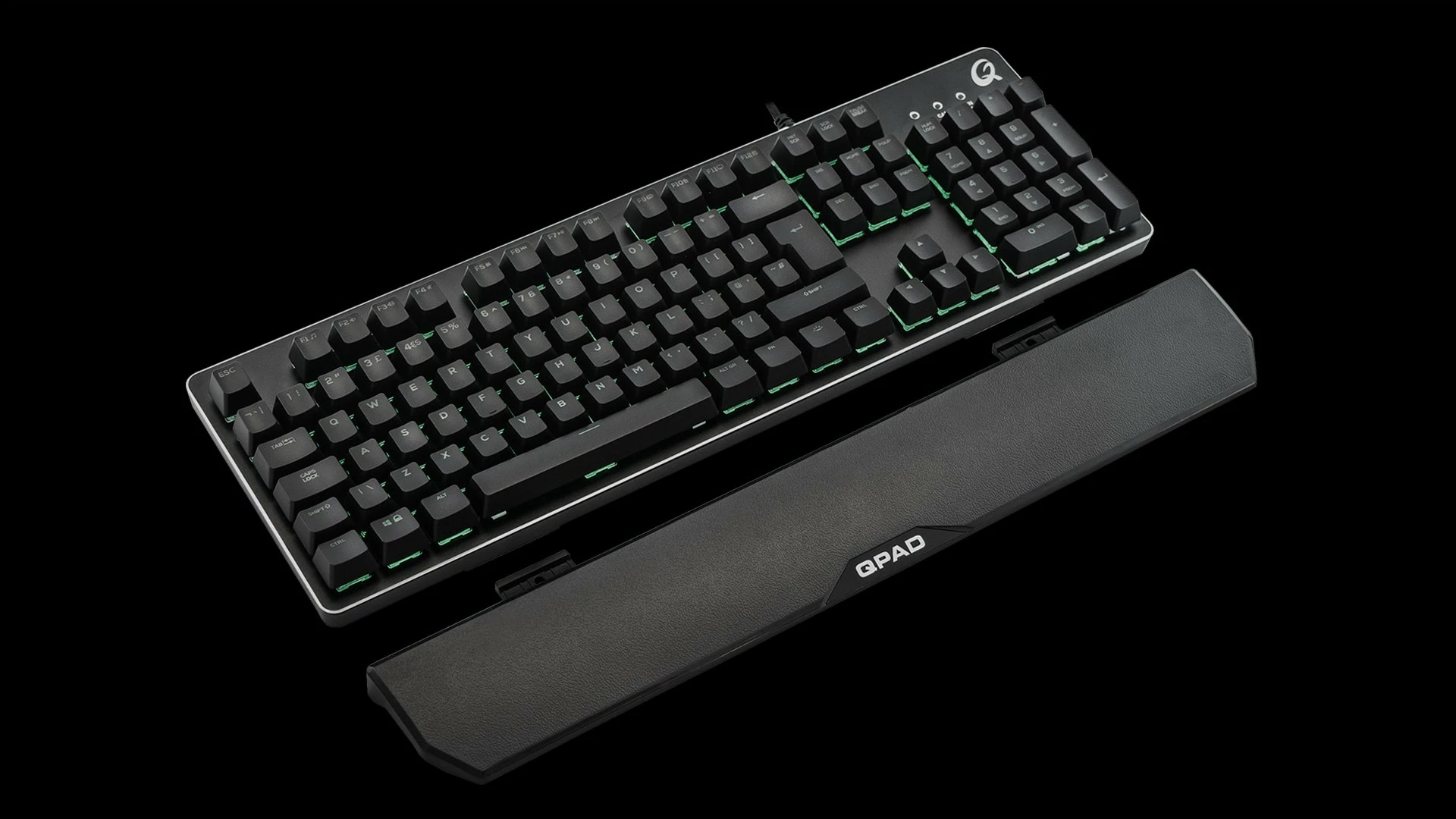 Gaming tipkovnica QPAD Pro MK40, QWERTY, črna