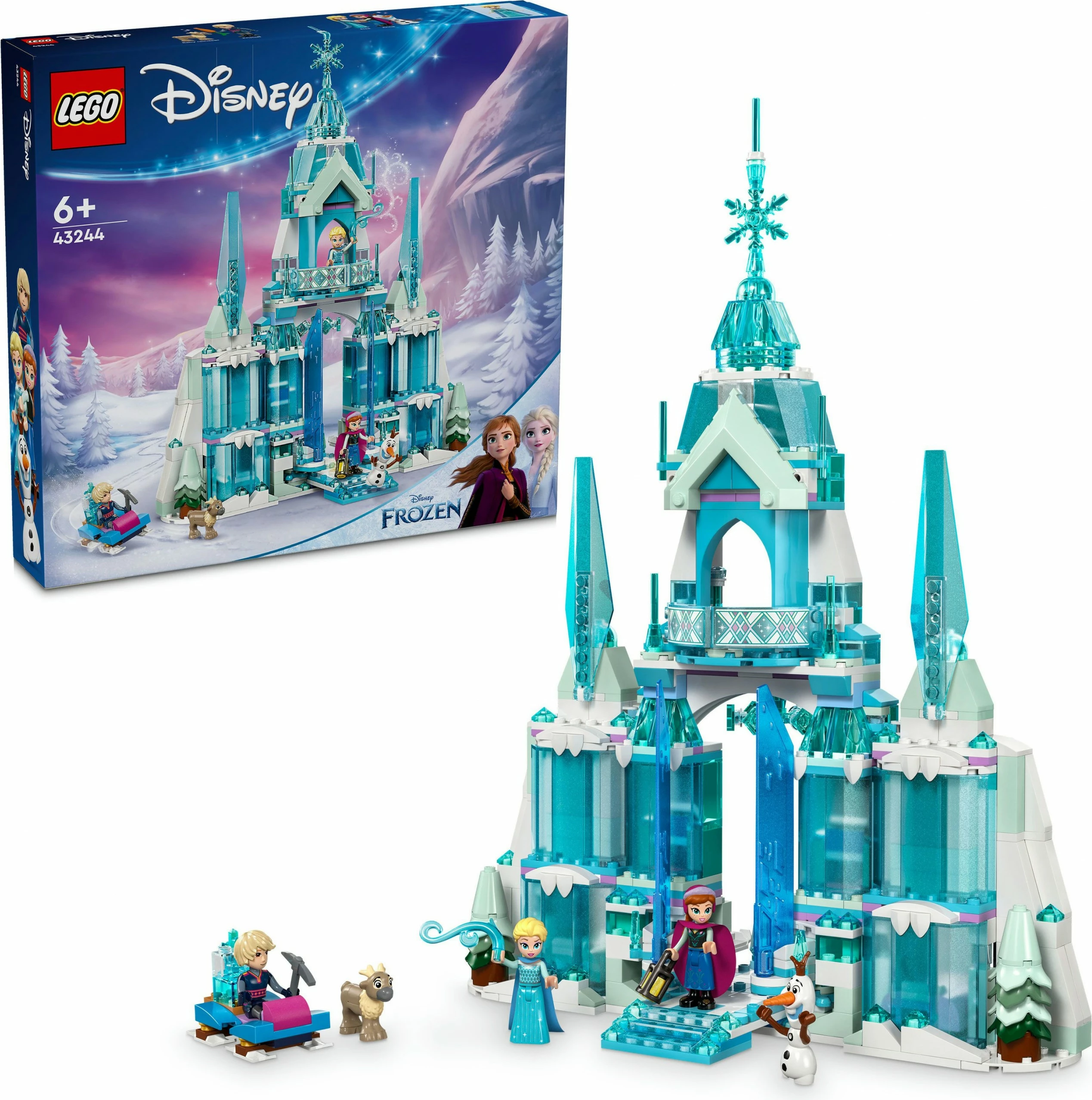 Gradbeni komplet, Elsin zimski grad (Frozen) Disney Princess 43244, večbarven