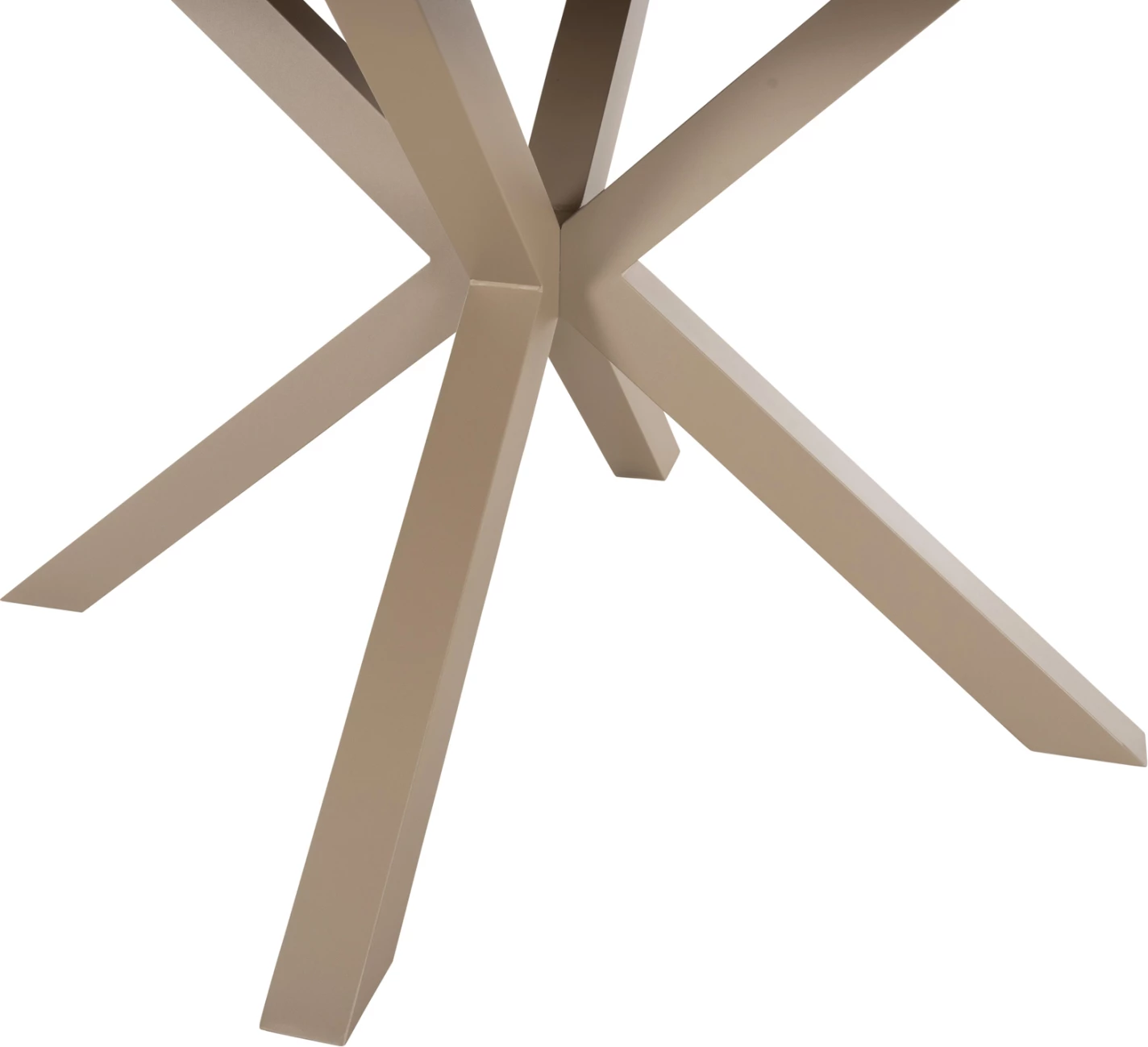 Zunanji okrogli miza MORIL FH6041.04 aluminij v barvi šampanjca-poliles v naravni les Φ120cm