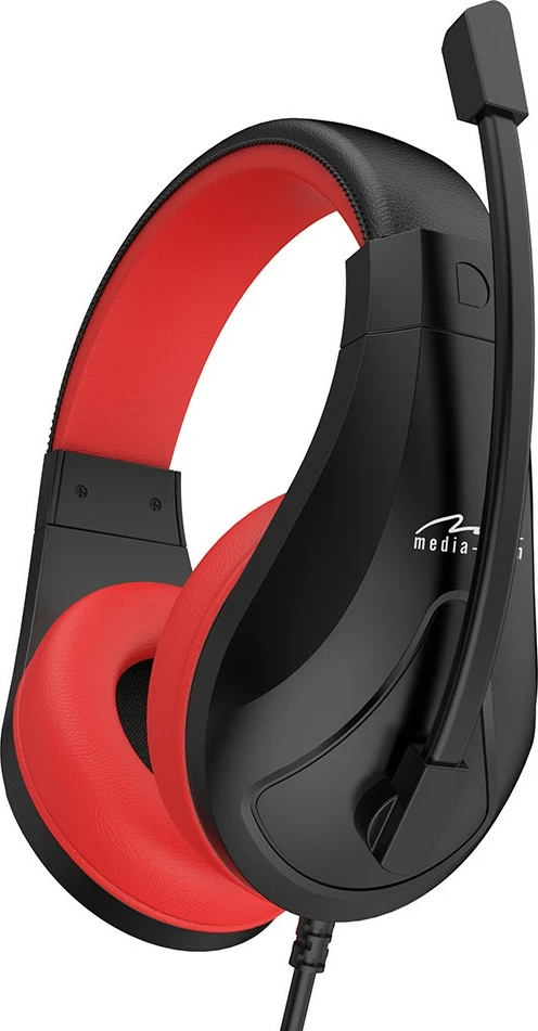 Slušalke za igre Media-Tech NEMESIS MT3574, z mikrofonom, USB, črno/rdeče