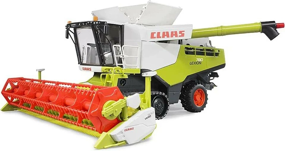 Igrača kombajn Claas Lexion 780 BRUDER, 1:16, za fante, zelena/rdeča/bela/črna