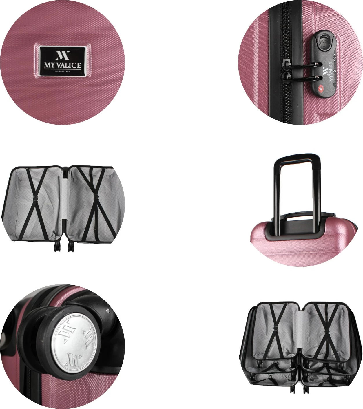 Valizka rožnato-zlata, Zoozie Bags 6704