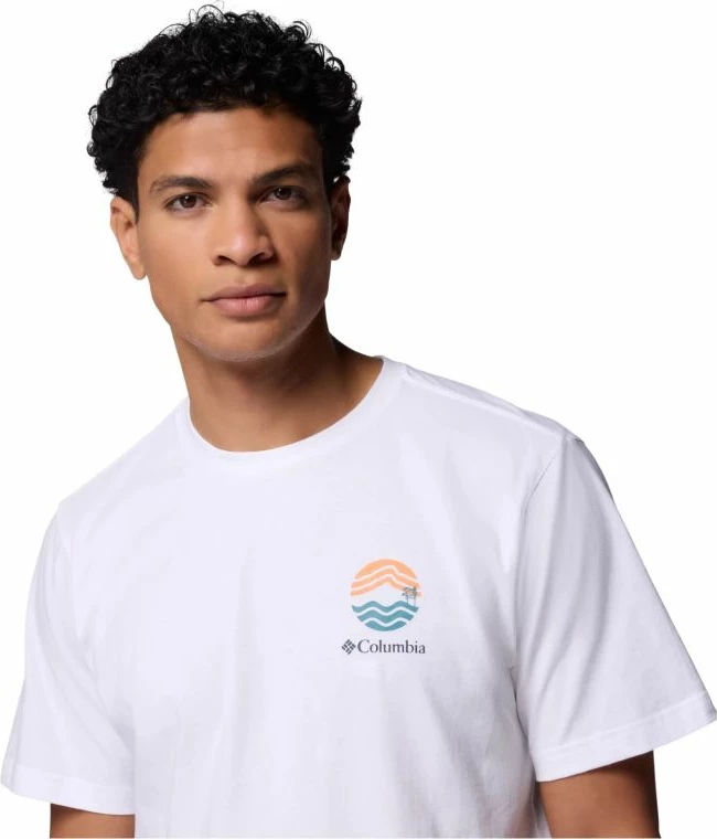 Majica Columbia za moške, bela
