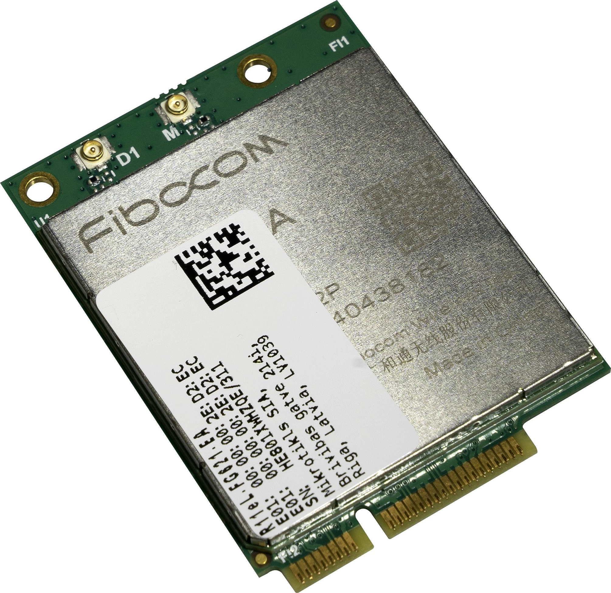 Modem mini PCIe, MikroTik R11eL-FG621-EA, ožičen, Mini PCI Express, zelen