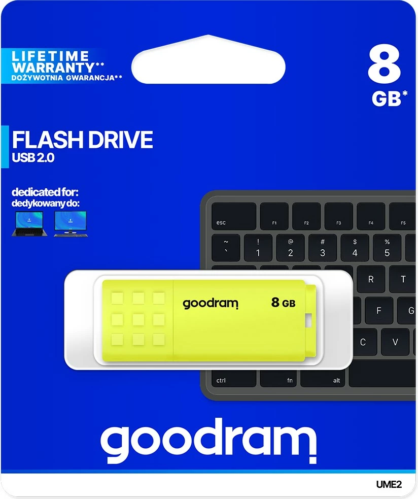 USB 8 GB UME 2.0, rumen Goodram