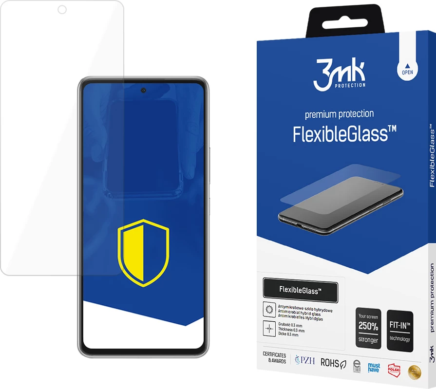 Zaščitnik zaslona FlexibleGlass 3mk Protection za Samsung Galaxy A53 5G, prozoren