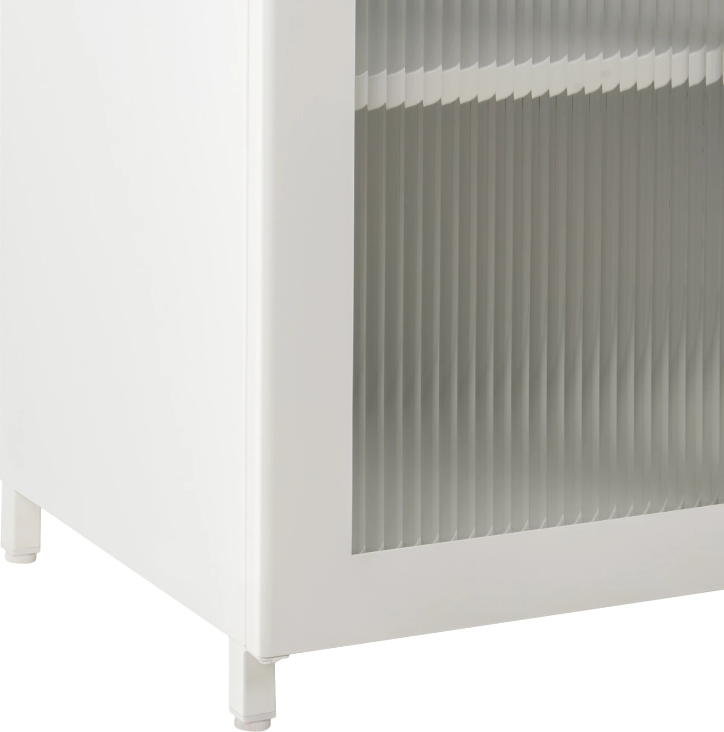 Kovinska vitrina CARIL FH9571.02 bela 80x37-40x102Hcm