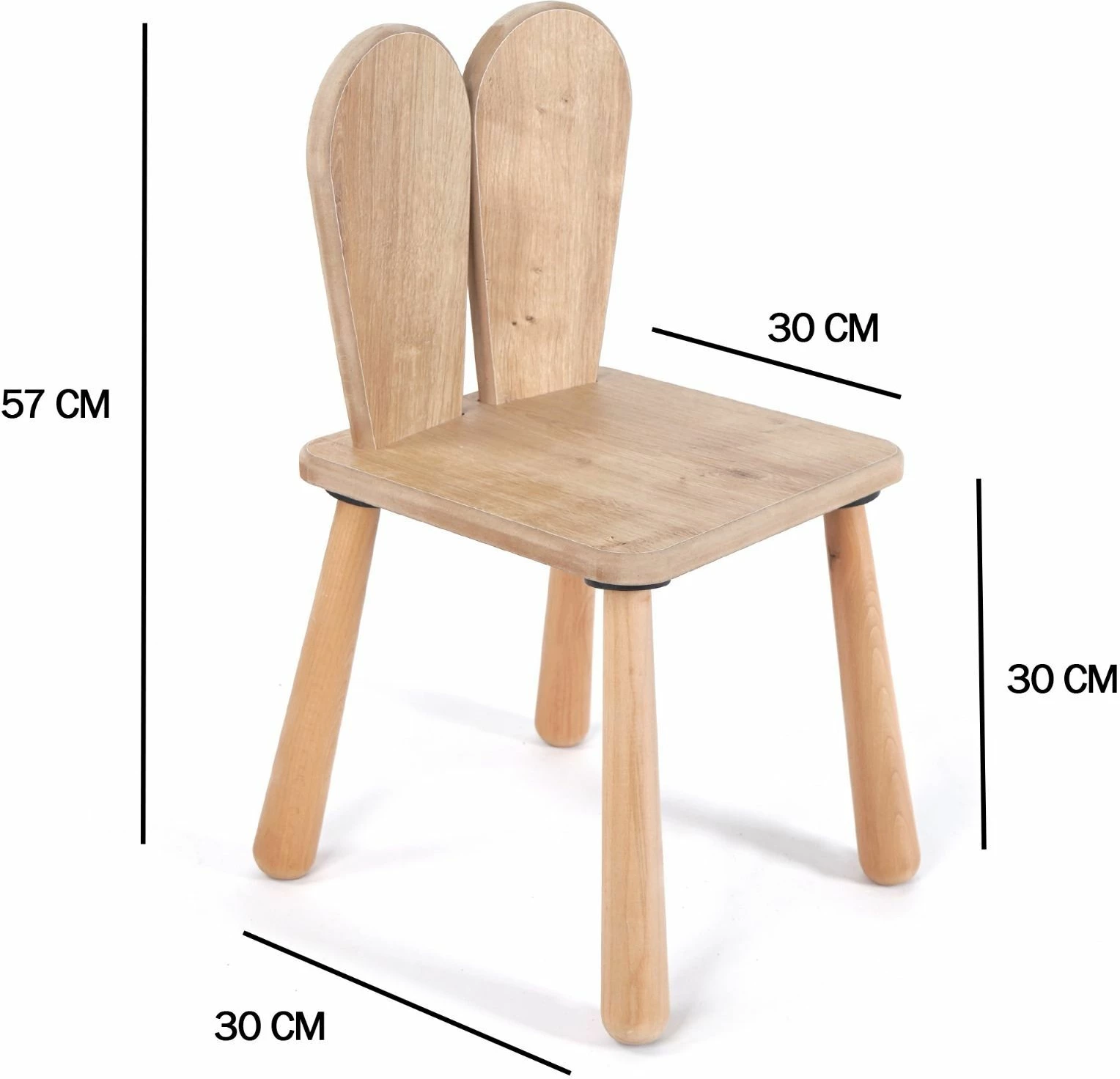 Otroški mizni set Skye Decor BLTYZ-AKTV061, 12-delni, hrastna barva