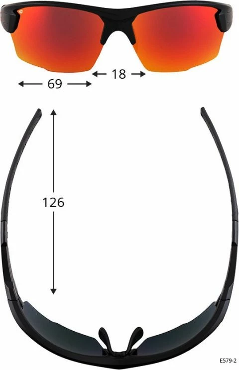 Kolesniške sončna očala FAUN E579-2 GOG, unisex