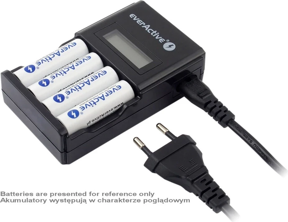 Polnilec baterij everActive NC-450, črn