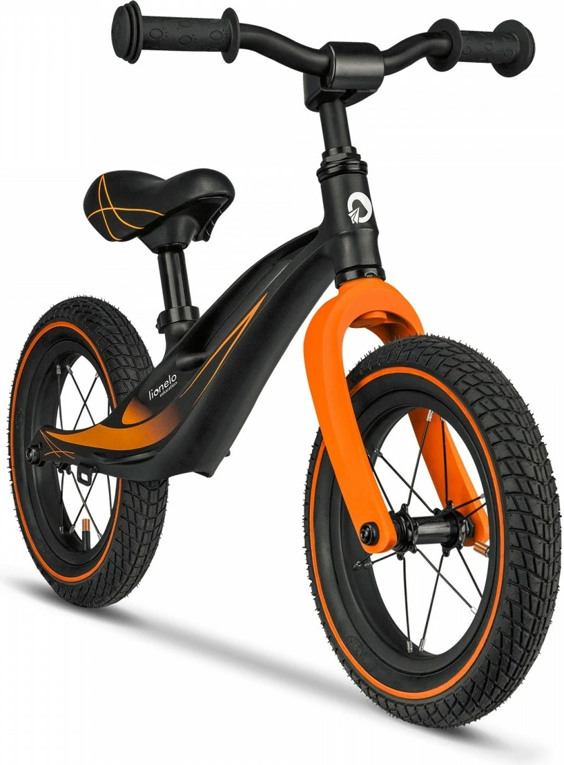 Balansno kolo Lionelo Bart Air Sporty, 12", za otroke, črno/oranžno
