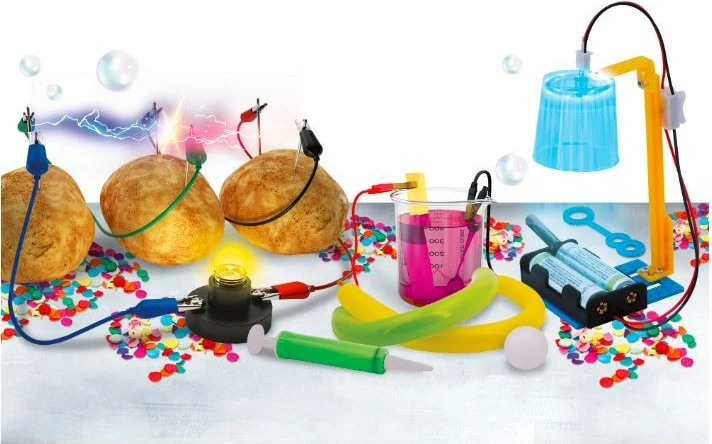 Izobraževalni komplet z elektriko, več kot 50 poskusov, za otroke — Lisciani I'm A Genius