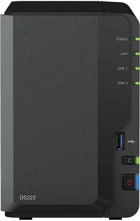 NAS naprava Synology DS223, 1 GB RAM, 1700 MHz