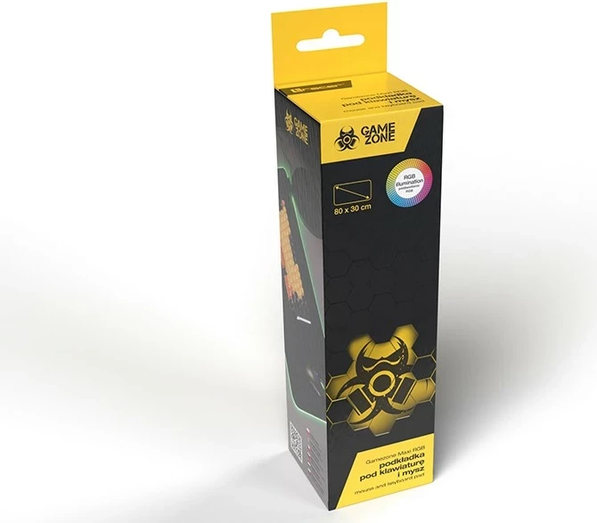 Velik mauspad z RGB osvetlitvijo Tracer GameZone Maxi, 80 x 30 cm, plastika