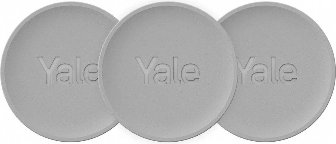 Komplet 3 naprav Yale Dot za pametne ključavnice, Yale Home, NFC/Bluetooth/WiFi, srebrna