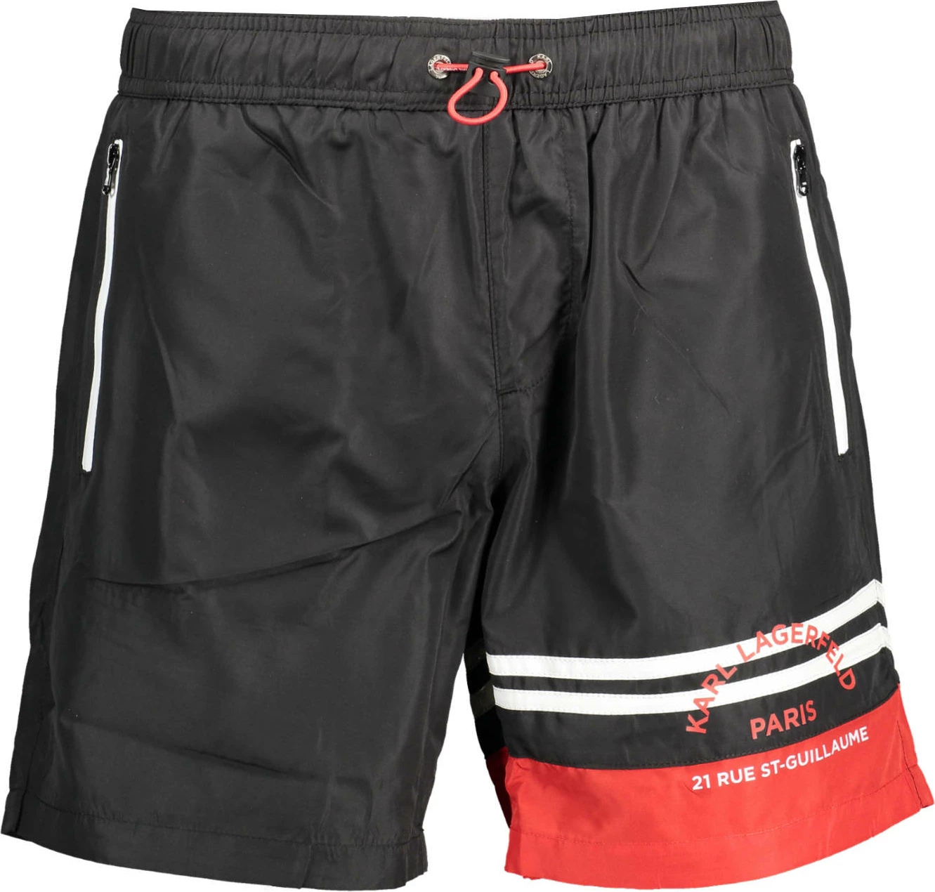 Plavalne spodnjice KARL LAGERFELD BEACHWEAR za moške, črne