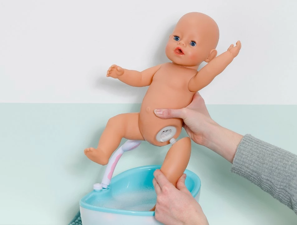 Interaktivna lutka Baby Born Emma, Zapf, 43 cm, z 10 dodatki, rožnata