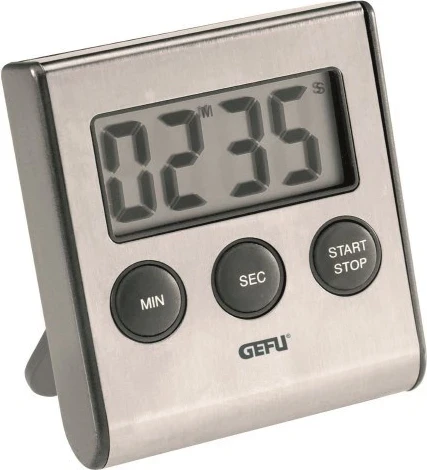 Digitalni kuhinjski timer GEFU CONTARE, črn, inox