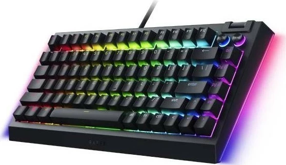 Mehanska igralska tipkovnica, Razer BlackWidow V4, 75% Intl. US, RGB