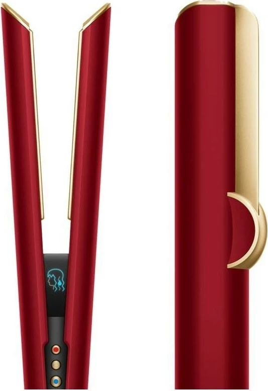 Ravnalnik in sušilnik za lase Dyson Airstrait, rdeče/ zlato