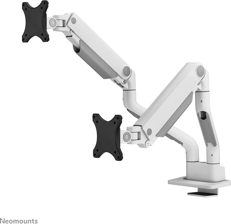 Namizni nosilec za dva monitorja, Neomounts DS70S-950WH2, Clamp/Grommet, 18 kg, 43,2 cm (17"), 88,9 cm (35"), 100 x 100 mm, bel