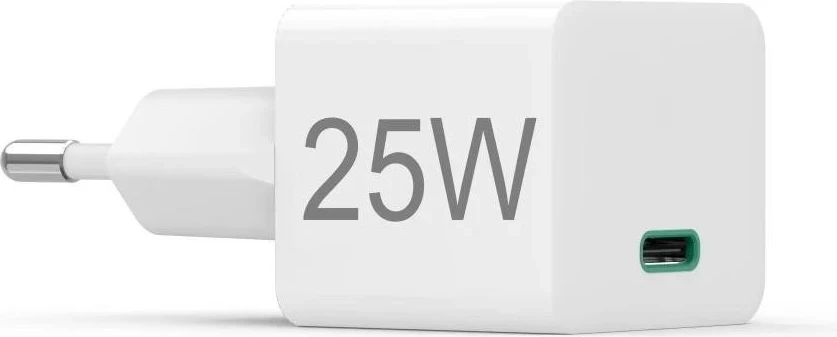 Kompaktni polnilec za mobilne telefone Hama mini, 25 W, bel