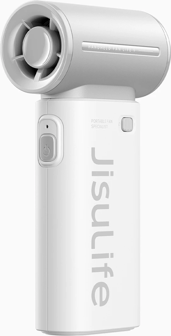 Ročni ventilator, Jisulife Life9, 5000 mAh, USB-C, siv