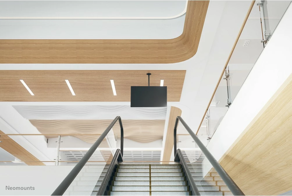 Stropni nosilec za zaslon 10–30", Neomounts Newstar FPMA-C050BLACK, črn