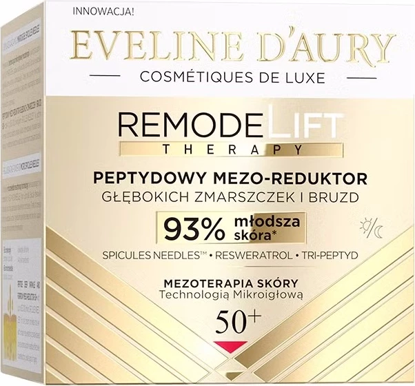 Krema za obraz za ženske Eveline d'Aury Remodelift Therapy Peptide Meso-Reducer 50+, 50 ml