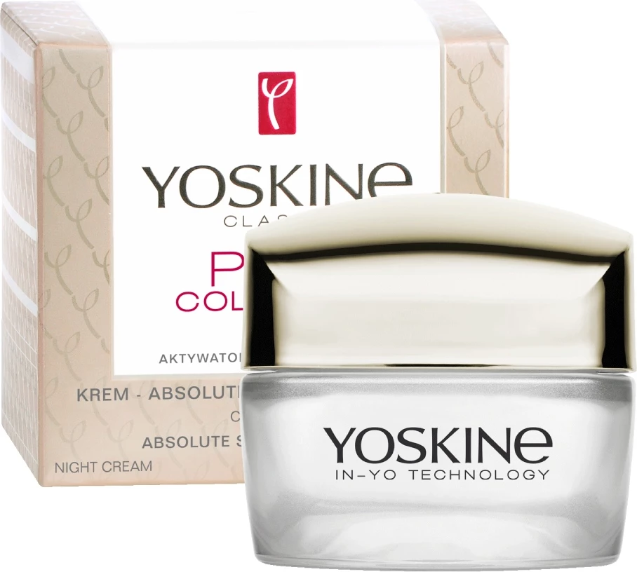 Nočna krema za obraz za ženske Yoskine Classic Night Face Cream 60+, 50 ml
