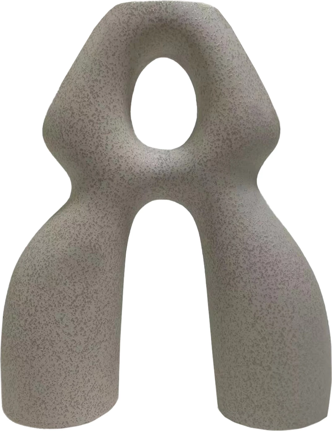 Keramična namizna dekoracija ISIL FH4598.01 v beli barvi s kristalizacijo 26x9.5x29.5Hcm