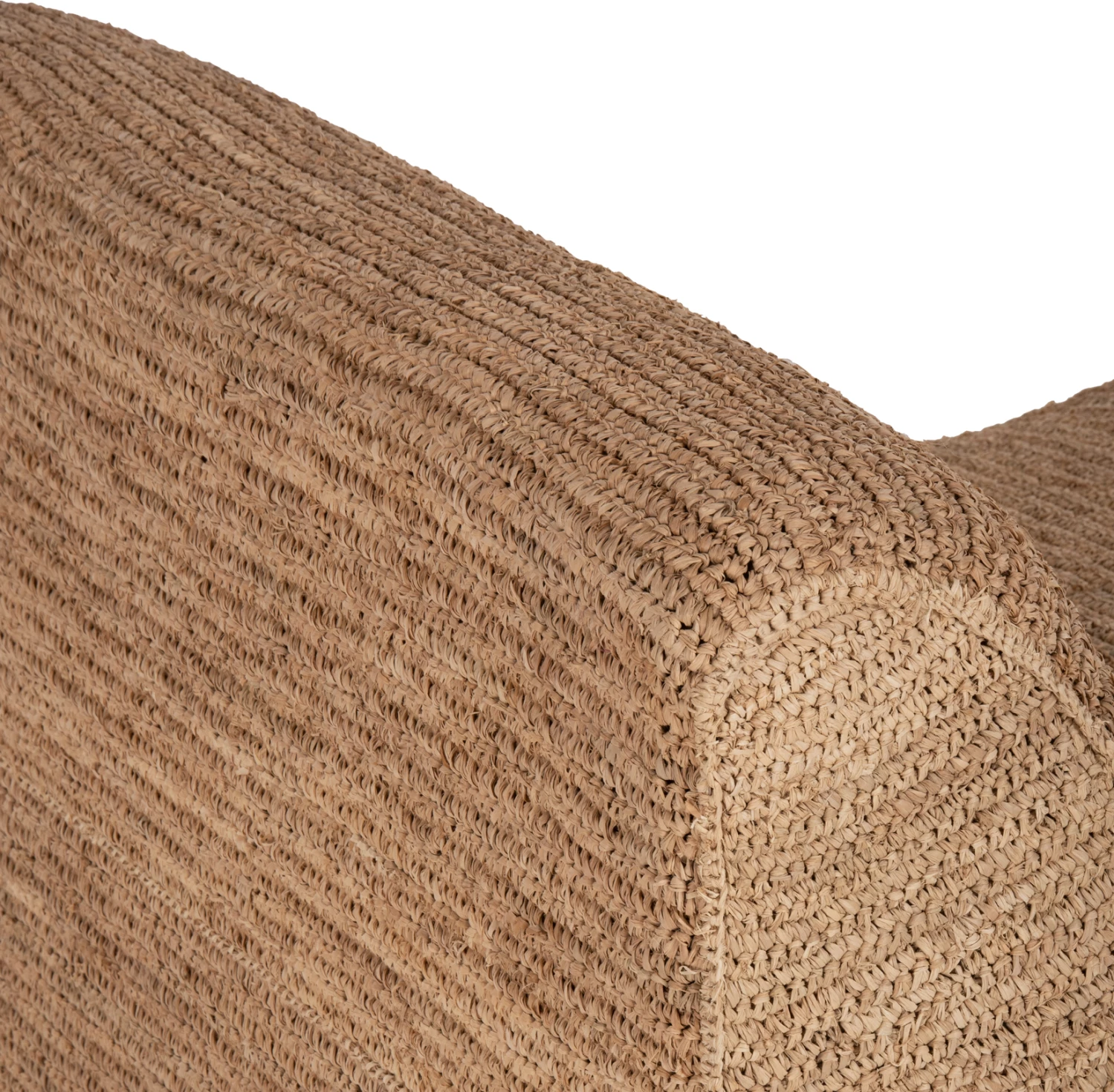 Pouf ležalnik BIBLOC iz okvirja iz tikovine in oblazinjenja iz vodnega hijacinta 84x118x73H cm