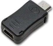 Adapter mini USB v micro USB, LogiLink, črn