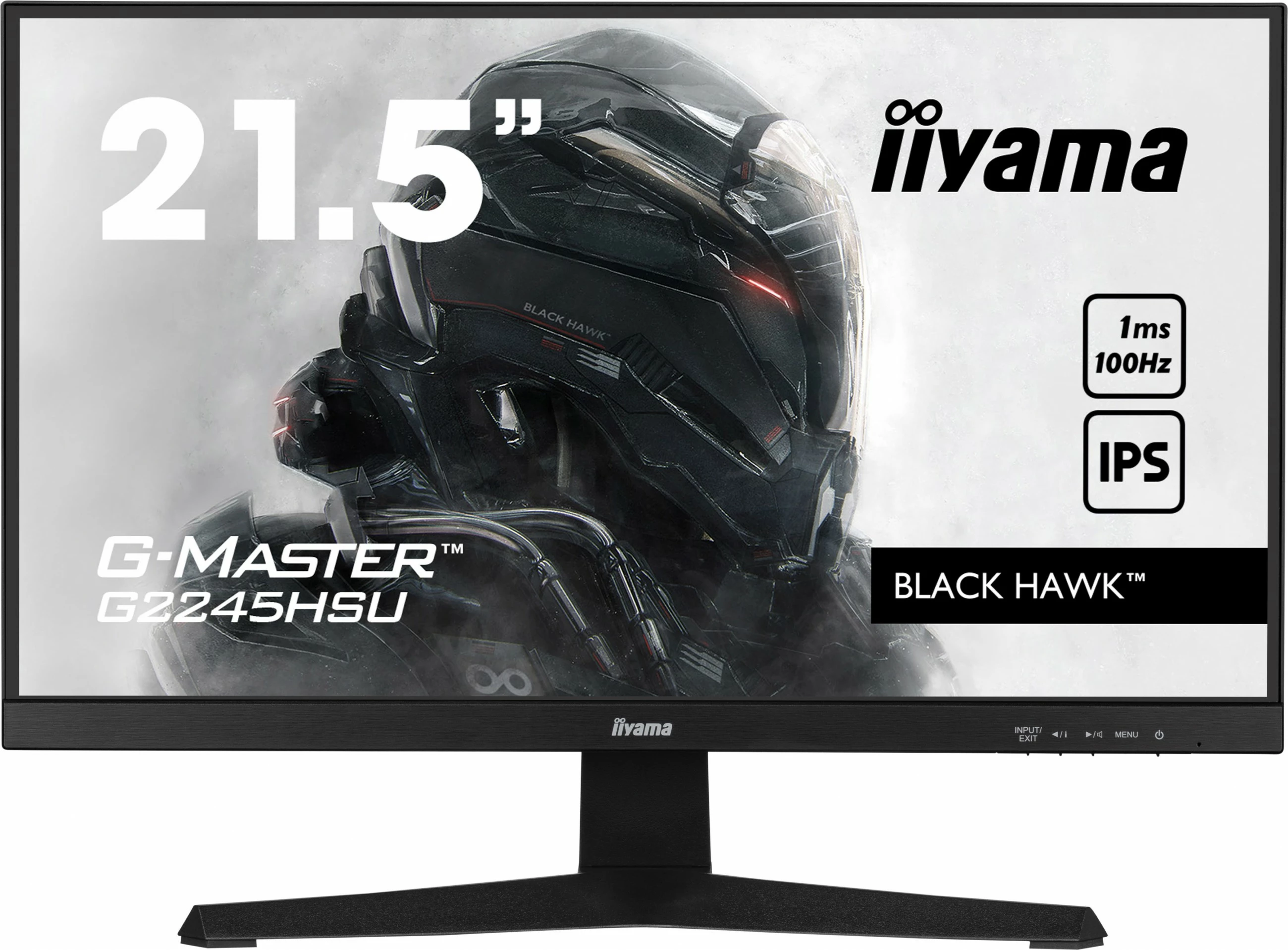 Monitor iiyama G-MASTER G2245HSU-B2, 21,5", Full HD, LED, 1 ms, črn
