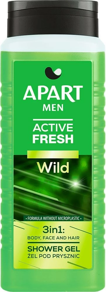 Gel za tuširanje za moške Active Fresh Wild, Apart Natural Men, 500 ml