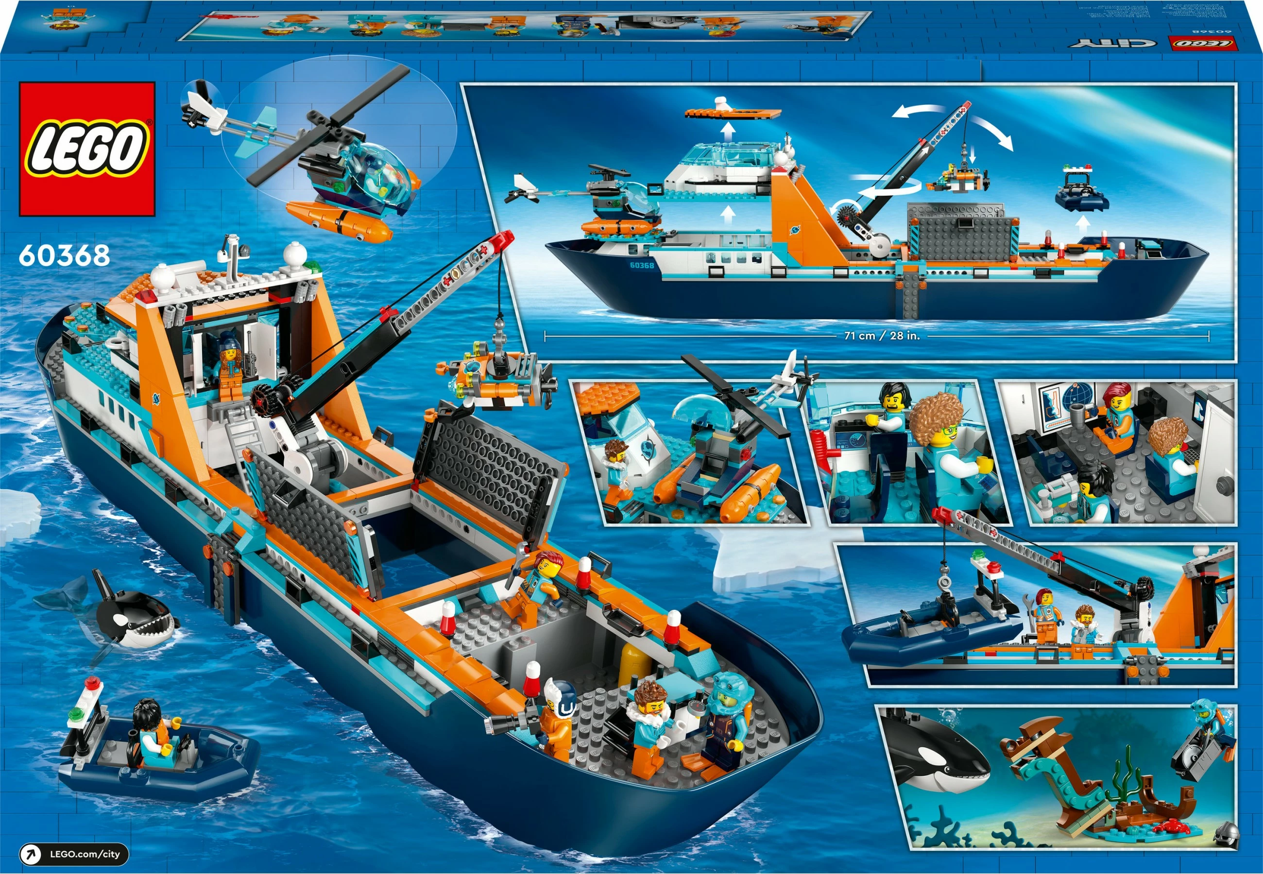 Set za gradnjo Arctic Explorer Ship, LEGO, 815 delov, plastika, večbarven