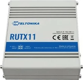 Router Teltonika RUTX11, Wi-Fi 5, dvopasovni, 4G, siv
