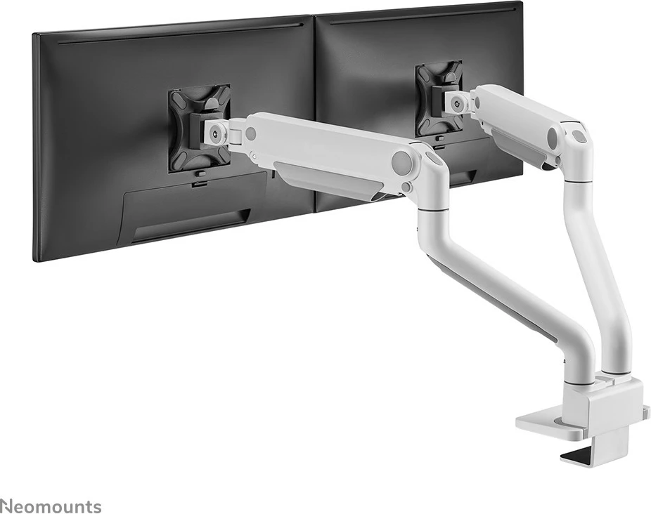 Namizni nosilec za dva monitorja, Neomounts DS70S-950WH2, Clamp/Grommet, 18 kg, 43,2 cm (17"), 88,9 cm (35"), 100 x 100 mm, bel
